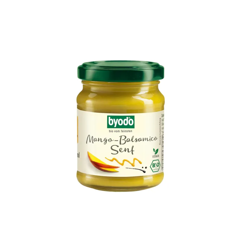 SOS MUSZTARDOWO - BALSAMICZNY Z MANGO BEZGLUTENOWY BIO 125 ml - BYODO