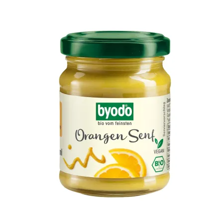 SOS MUSZTARDOWO - POMARAŃCZOWY BEZGLUTENOWY BIO 125 ml - BYODO