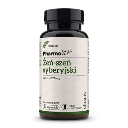 ŻEŃ-SZEŃ SYBERYJSKI (200 mg) BEZGLUTENOWY 90 KAPSUŁEK - PHARMOVIT (CLASSIC)