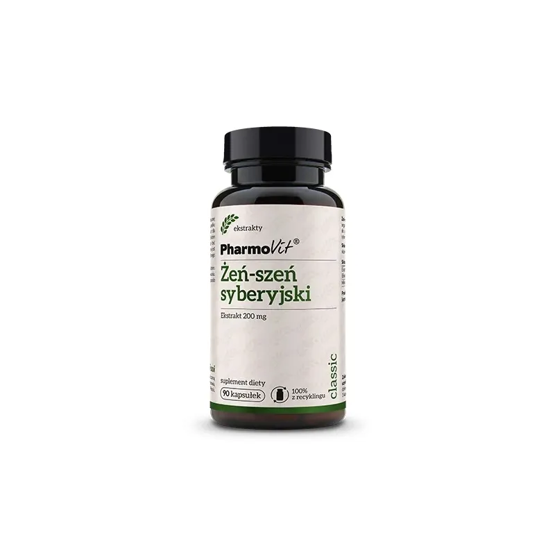 ŻEŃ-SZEŃ SYBERYJSKI (200 mg) BEZGLUTENOWY 90 KAPSUŁEK - PHARMOVIT (CLASSIC)