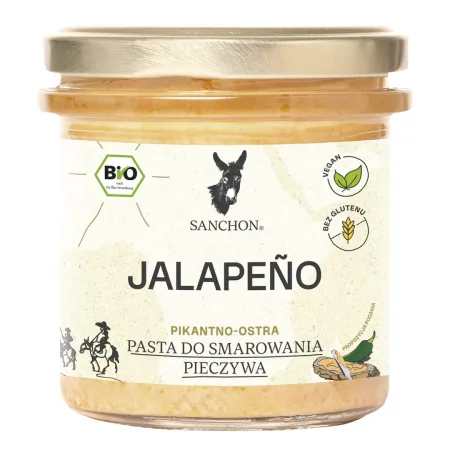 PASTA KANAPKOWA PAPRYKA JALAPENO BEZGLUTENOWA BIO 135 g -  SANCHON