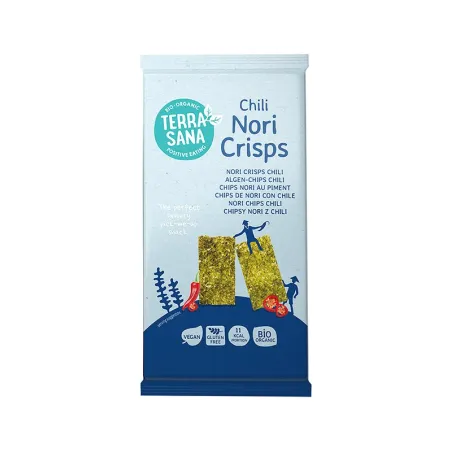 CHIPSY NORI Z CHILI BEZGLUTENOWE BIO 16 g - TERRASANA