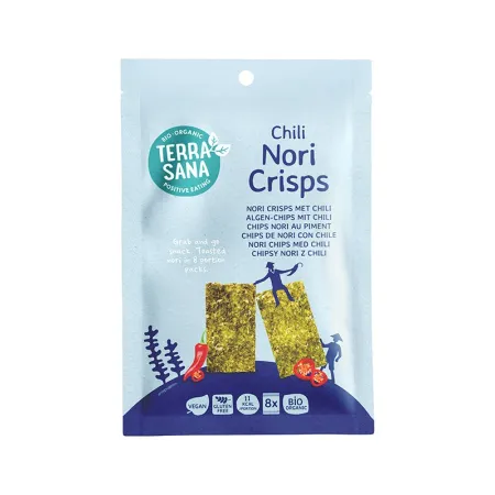 CHIPSY NORI Z CHILI BEZGLUTENOWE BIO 16 g - TERRASANA