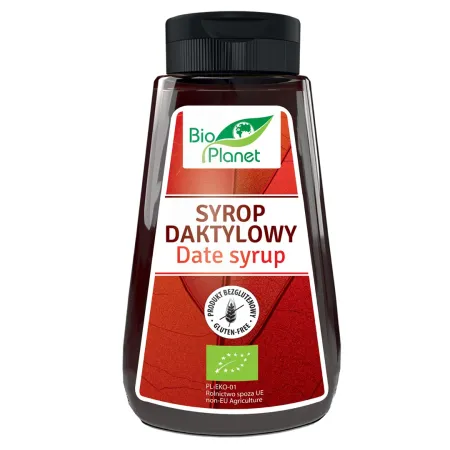 Syrop daktylowy BIO 340 g - Naturalny słodzik bezglutenowy