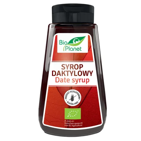 Syrop daktylowy BIO 340 g - Naturalny słodzik bezglutenowy