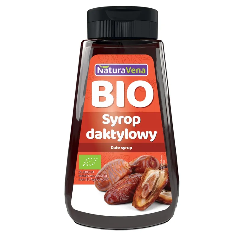 SYROP DAKTYLOWY BEZGLUTENOWY BIO 350 g -  NATURAVENA
