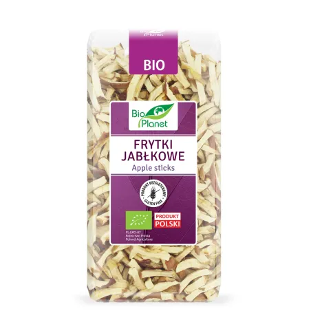 Frytki jabłkowe BIO 100 g - Naturalna i bezglutenowa przekąska