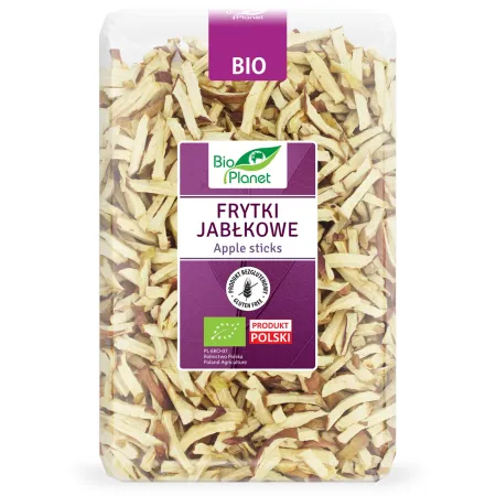 Frytki jabłkowe BIO 300 g - Zdrowa, naturalna przekąska