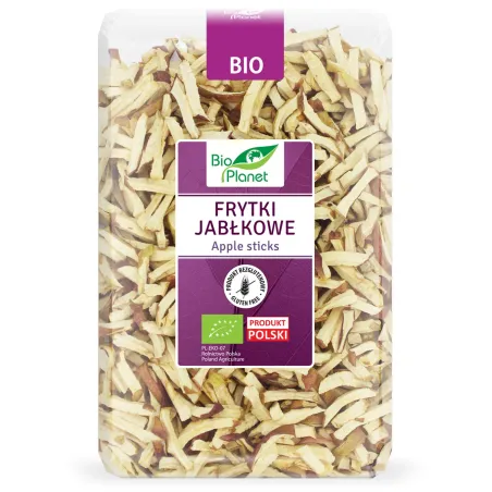 Frytki jabłkowe BIO 300 g - Zdrowa, naturalna przekąska