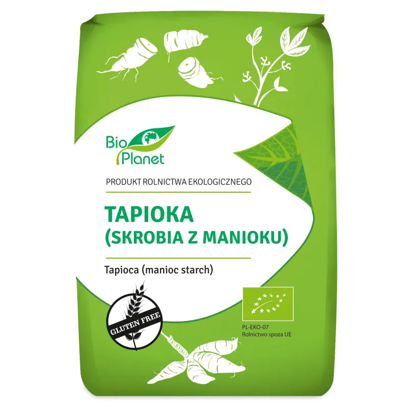 Tapioka (skrobia z manioku) BIO 800 g - Bezglutenowa i wszechstronna