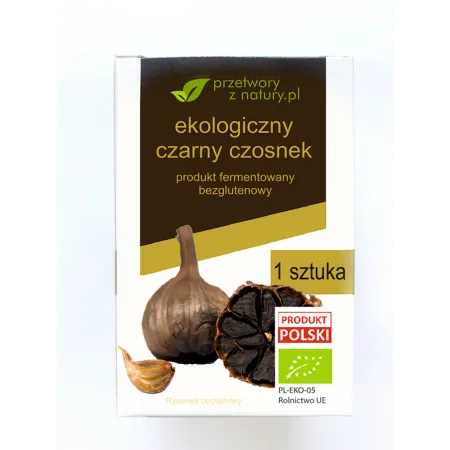 Czarny czosnek BIO (1 szt.) - Bezglutenowy i ekologiczny