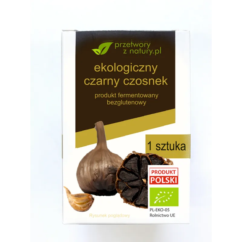 Czarny czosnek BIO (1 szt.) - Bezglutenowy i ekologiczny