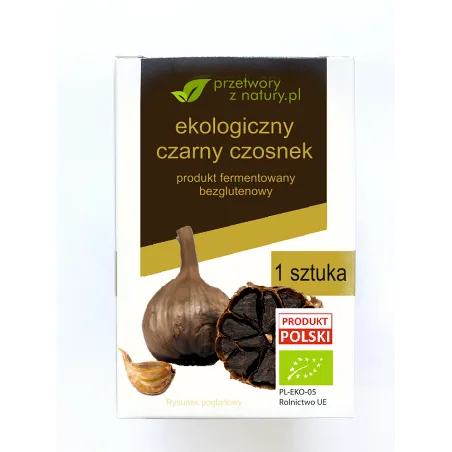 Czarny czosnek BIO (1 szt.) - Bezglutenowy i ekologiczny