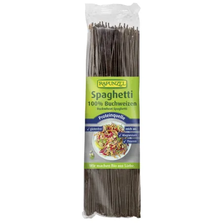 Makaron Gryczany Spaghetti BIO 250 g - Bezglutenowy i Wegański