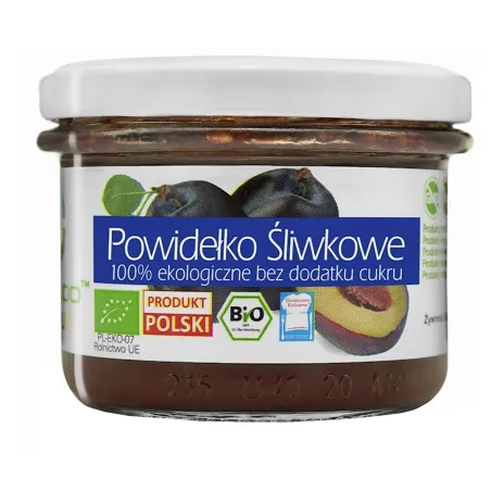 Powidełko Śliwkowe BIO 180 g - Bezglutenowe i Bez Cukru