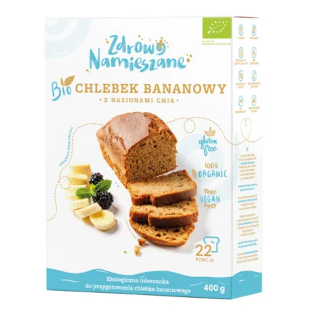 Mieszanka na Chlebek Bananowy BIO 400 g - Bezglutenowa i Ekologiczna