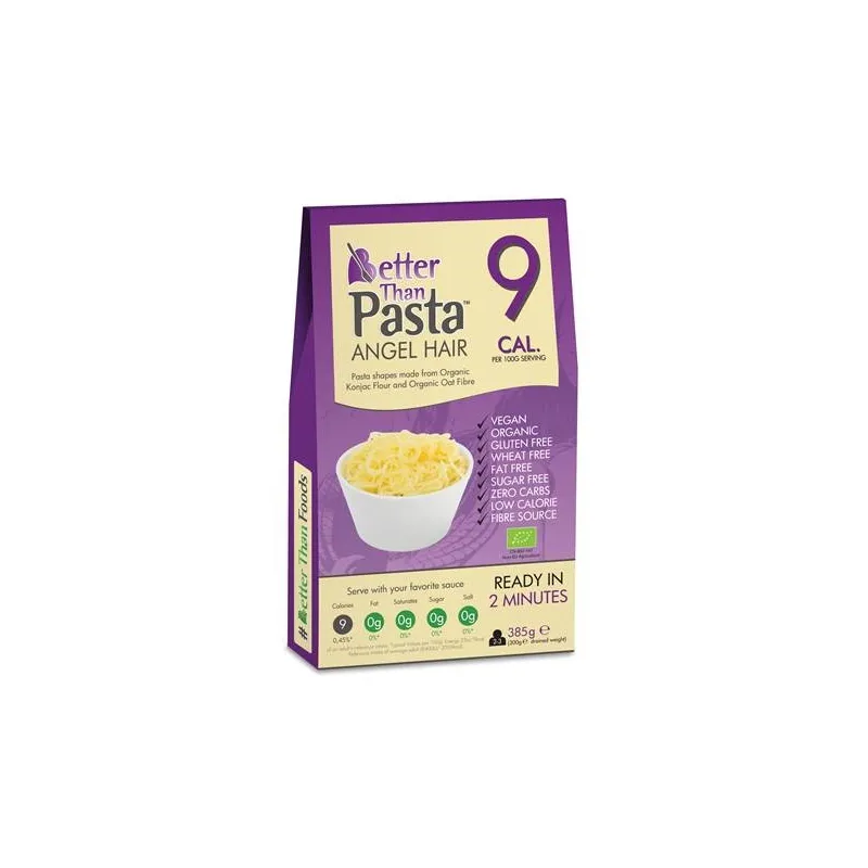 Makaron (Konjac) Angel Hair Bezglutenowy BIO 385 g - Lekki i Zdrowy