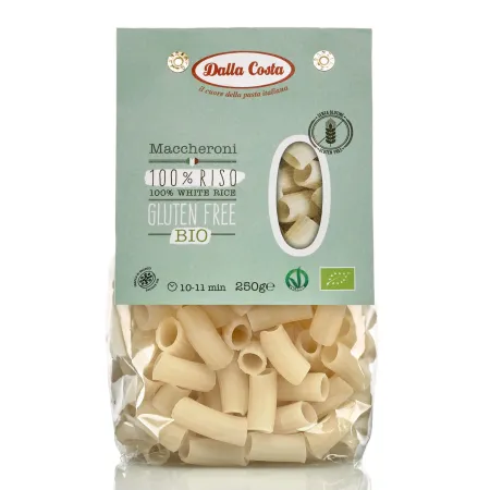 Makaron Ryżowy Maccheroni Bezglutenowy BIO 250 G - Dla Wegan i Wegetarian