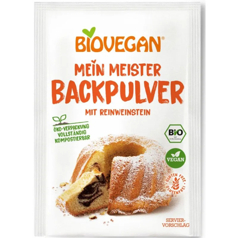 Proszek do Pieczenia Bezglutenowy BIO (3 x 17 g) - Biovegan | Naturalne Wypieki