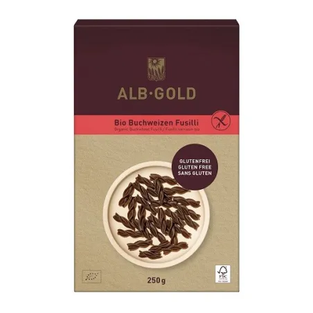 Makaron Gryczany Świderki Bezglutenowy BIO 250 g - ALB-GOLD