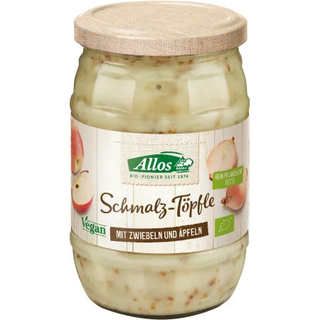 Smalczyk Wegański z Cebulą i Jabłkiem BIO 250 G - ALLOS | Bezglutenowy, Ekologiczny