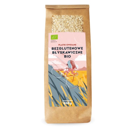 PŁATKI OWSIANE BŁYSKAWICZNE BEZGLUTENOWE BIO 500 g - PIĘĆ PRZEMIAN