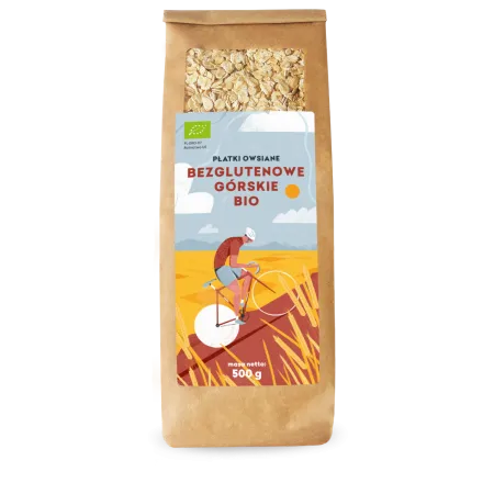 Płatki Owsiane Górskie Bezglutenowe BIO 500 g - Zdrowy Wybór na Śniadanie