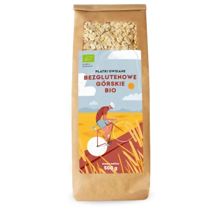 Płatki Owsiane Górskie Bezglutenowe BIO 500 g - Zdrowy Wybór na Śniadanie