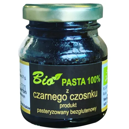 Pasta z Czarnego Czosnku Bezglutenowa BIO 80 g - Naturalna i Ekologiczna