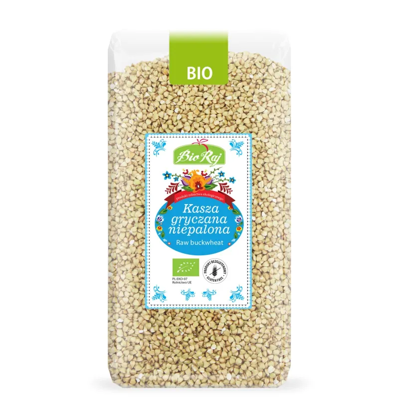 Kasza Gryczana Niepalona Bezglutenowa BIO 500 g - Bio Raj