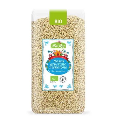 Kasza Gryczana Niepalona Bezglutenowa BIO 500 g - Bio Raj