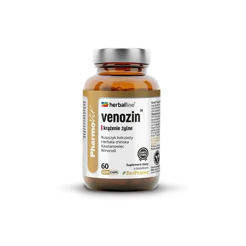 Kapsułki na Krążenie Żylne (Venozin) Bezglutenowe 60 szt. - Pharmovit