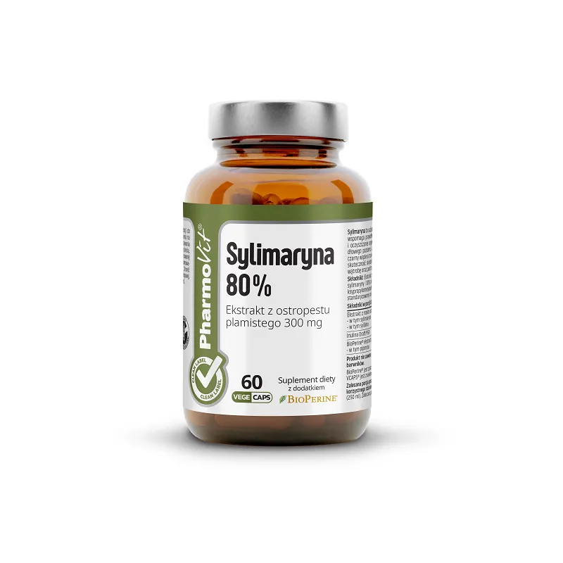 Sylimaryna (300 mg) Bezglutenowa 60 Kapsułek - Pharmovit