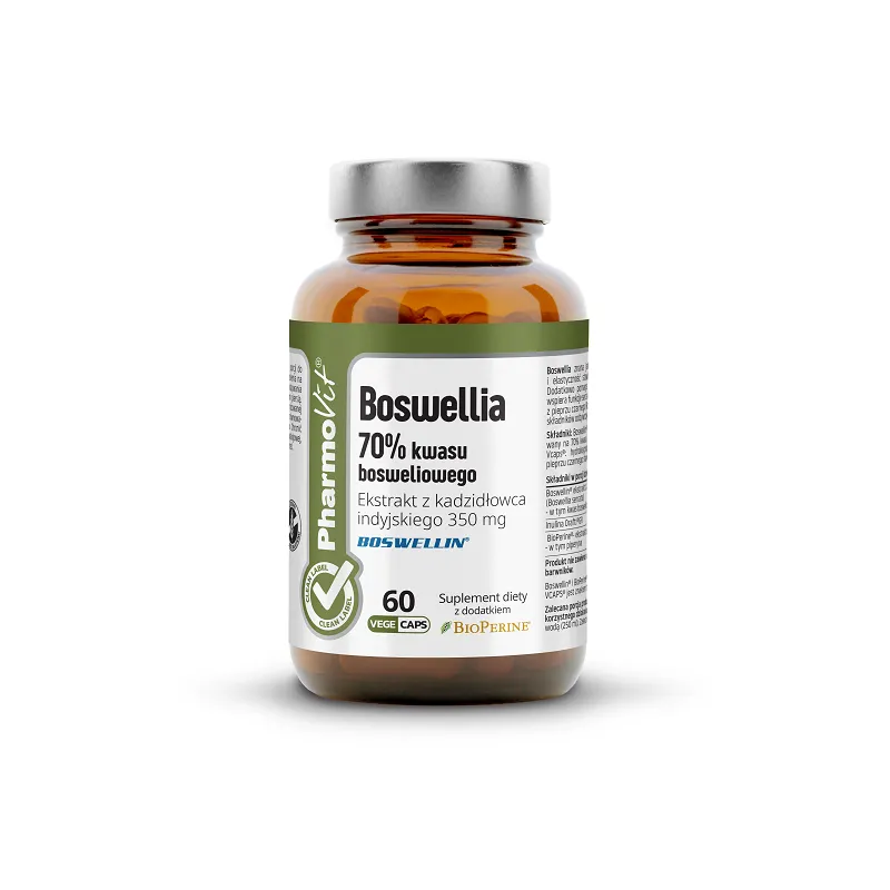 Boswellia (700 mg) Bezglutenowa 60 Kapsułek - Pharmovit (Clean Label)