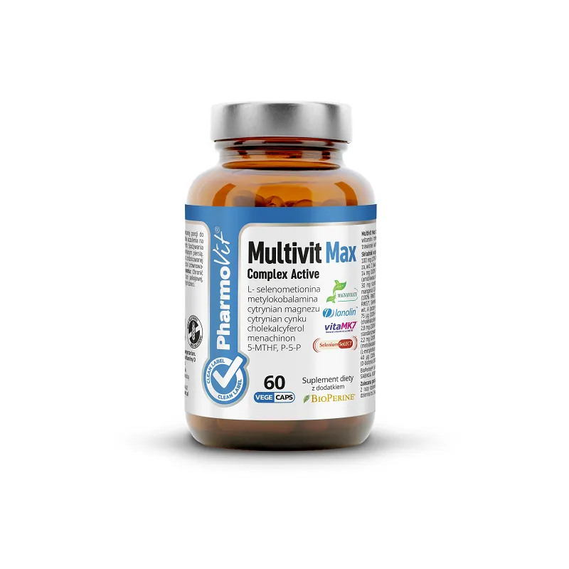 Multiwitaminy Bezglutenowe 60 Kapsułek - Pharmovit (Clean Label)