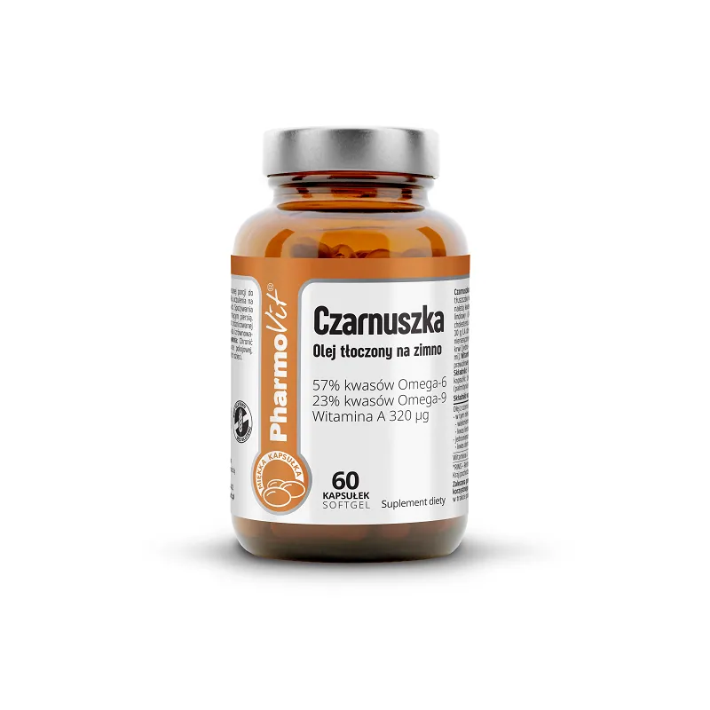 Czarnuszka (1000 mg) Bezglutenowa 60 Kapsułek - Pharmovit (Clean Label)