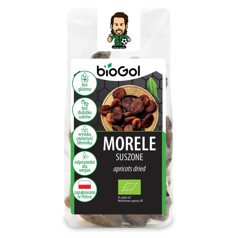 Morele Suszone Bezglutenowe BIO 150 g - Biogol | Naturalna Przekąska