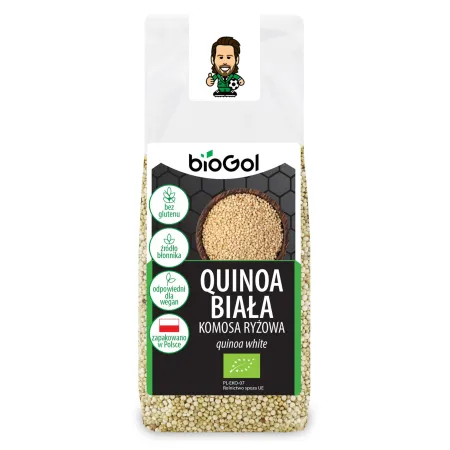 Quinoa Biała Bezglutenowa BIO 250 g - Biogol | Ekologiczny Zamiennik Kasz