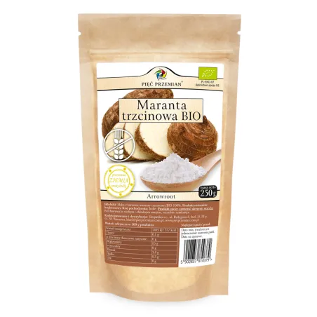 Maranta Trzcinowa Bezglutenowa BIO 250 g - Pięć Przemian | Ekologiczna Mąka