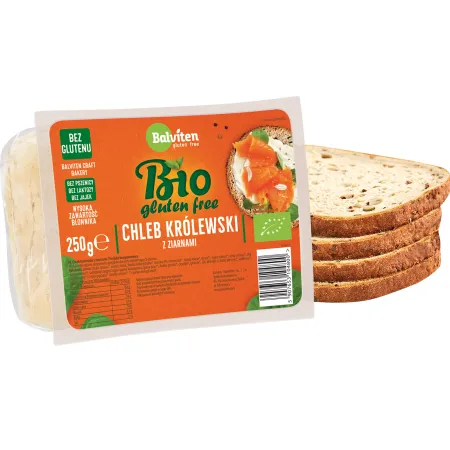 Chleb Królewski z Ziarnami Bezglutenowy BIO 250 g - Balviten