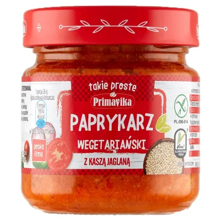 Paprykarz Wegański z Kaszą Jaglaną BIO 160 g – Primavika