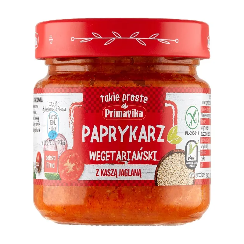 Paprykarz Wegański z Kaszą Jaglaną BIO 160 g – Primavika