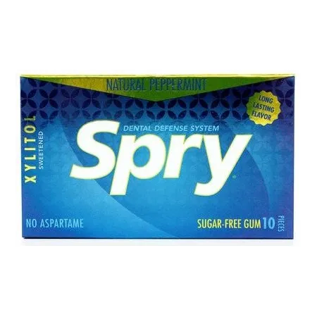 Guma do Żucia z Ksylitolem o Smaku Mięty Pieprzowej 10 szt. – SPRY
