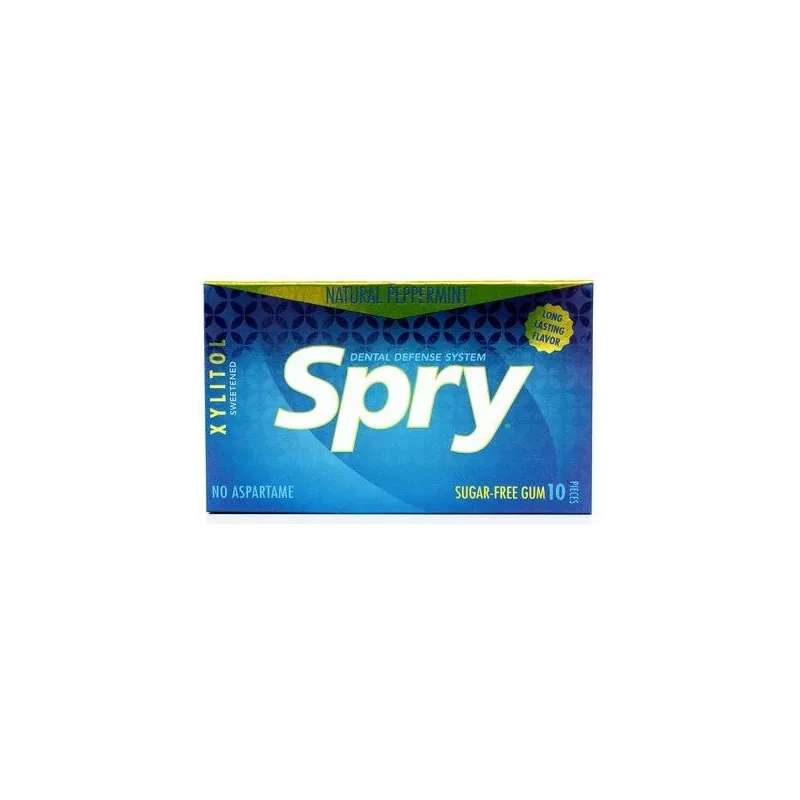 Guma do Żucia z Ksylitolem o Smaku Mięty Pieprzowej 10 szt. – SPRY