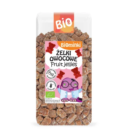 Żelki Owocowe Bez Dodatku Cukrów Bezglutenowe BIO 400 g - Biominki
