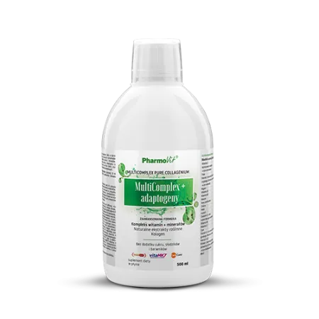 MultiComplex + Adaptogeny w Płynie Bezglutenowy 500 ml - Pharmovit