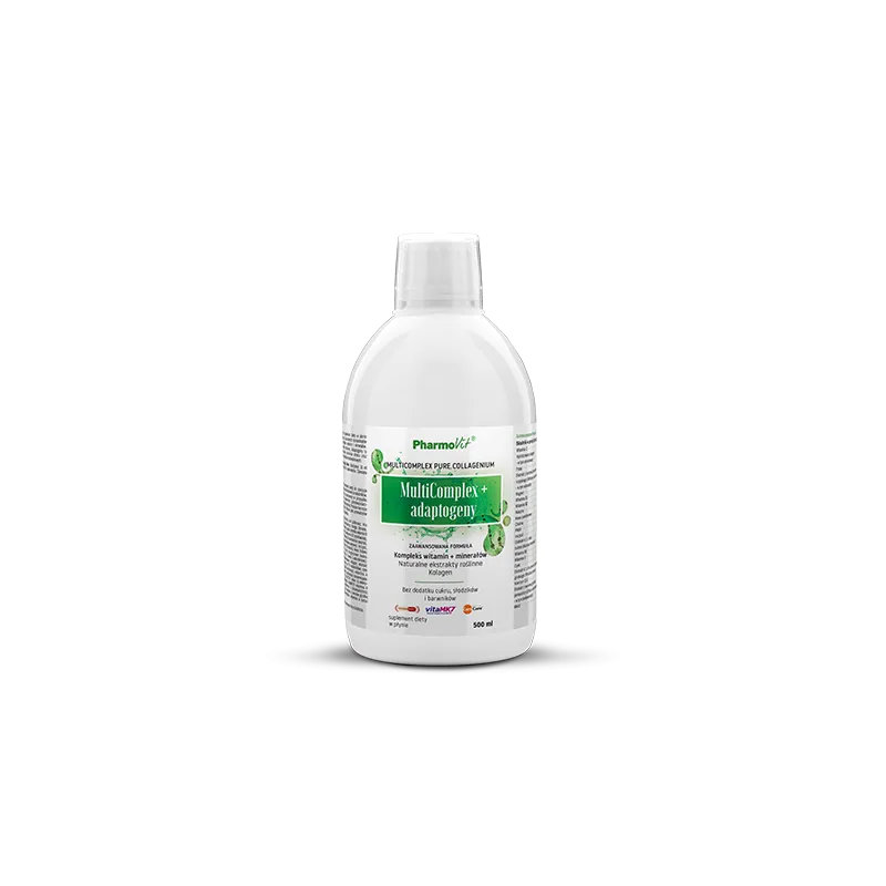 MultiComplex + Adaptogeny w Płynie Bezglutenowy 500 ml - Pharmovit