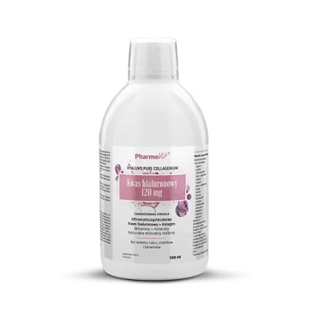 Kwas Hialuronowy w Płynie Bezglutenowy 500 ml - Pharmovit
