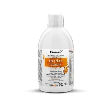 Suplement na Włosy, Skórę i Paznokcie w Płynie 500 ml - Pharmovit