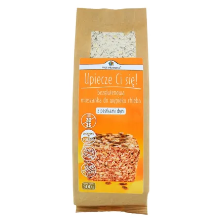 Bezglutenowa mieszanka do chleba z pestkami dyni | Pięć Przemian